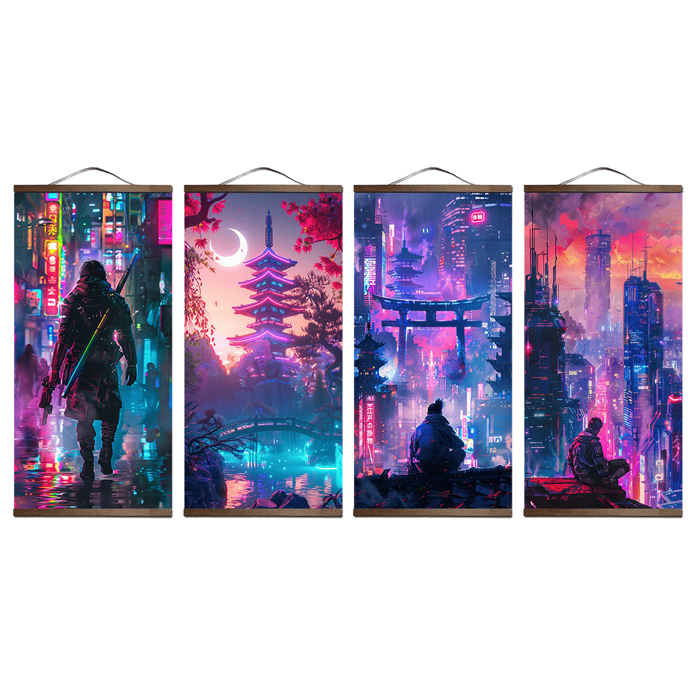 Cyberpunk Tokyo Scroll Series