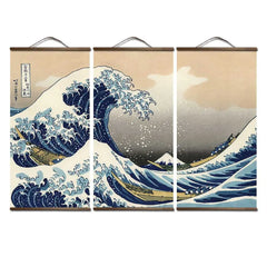 Hokusai's Great Wave Scroll Series